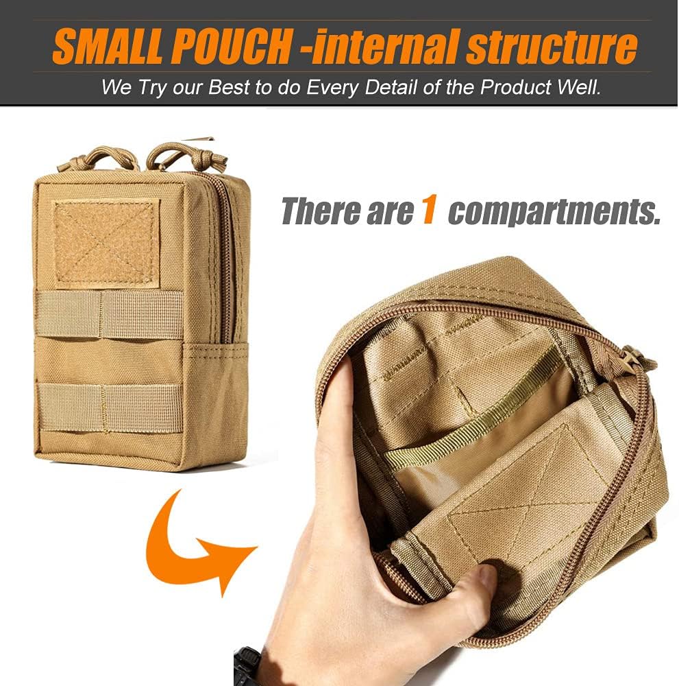 Upgraded Sports Water Bottles Pouch Bag, Tactical Drawstring Molle Water Bottle Holder Tactical Pouches, Travel Mesh Water Bottle Bag Tactical Hydration Carrier