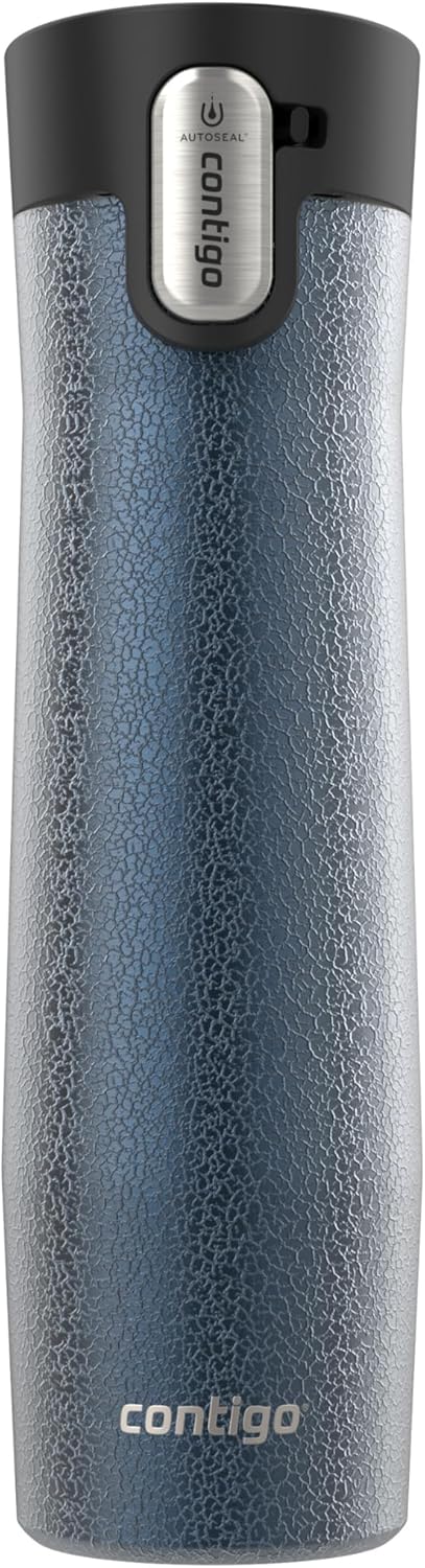 Contigo AUTOSEAL West Loop Vacuum-Insulated Stainless Steel Travel Mug with Easy-Clean Lid 12 oz Blueberry