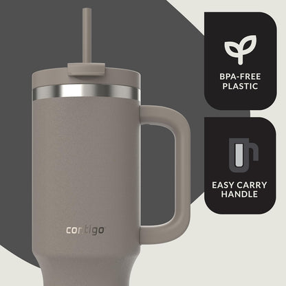 Contigo Streeterville 40oz Tumbler, Stainless Steel Vacuum Insulated, Leak-Proof, Cold for 29 Hours, Reef