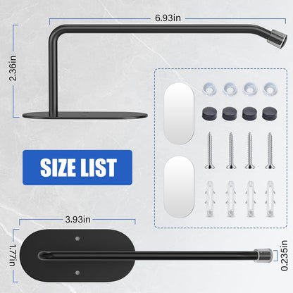 Tumbler Lid Organizer 2 Pack,Space Saving Cup Lid Hook for Simple Modern Cup Lids,Lid Storage Rack Used in Kitchen Storage Cabinet Inside Or Under (Black)