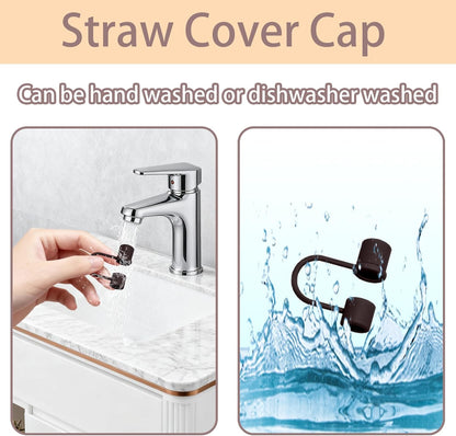 6PCS Silicone Straw Covers Caps Compatible with Stanley 30&40 Oz Tumbler Accessories Simple Straw Toppers Reusable Caps for Stanley Cup 10mm 0.4in Straws (Colorful 1)