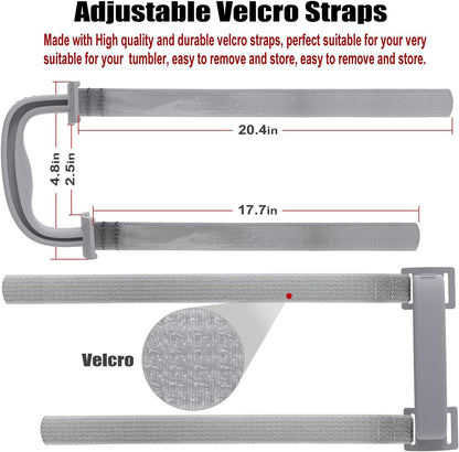 New Upgrade Anti-Slip Adjustable Tumbler Handle Fit for 20 Oz to 40 Oz All Brands Tumbler Cup of YETI, RTIC, Ozark Trail, Tervis, Corkcicle, Slm, Reduce Cold, Artic, Atlin, Bubba and SIC Etc