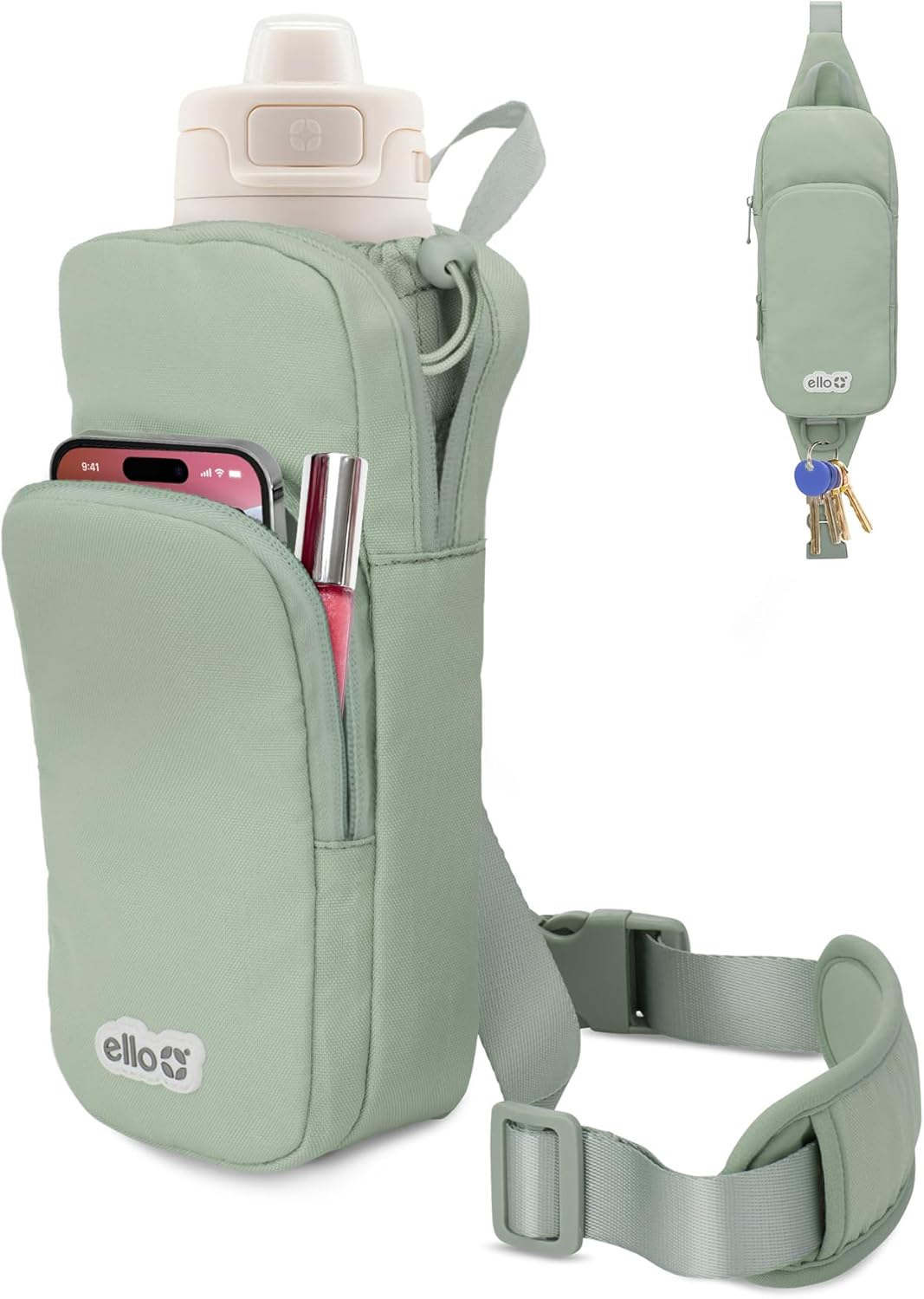 Ello Crossbody Sling Water Bottle Bag