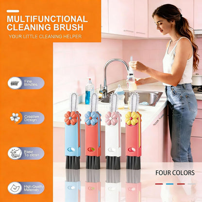 3 in 1 Cup Lid Cleaning Brush - Upgraded Version Cup Lid Brush with Packaging Box, Suitable for All Types of Cups, Bottle Gaps, Portable Travel and Home Kitchen Multifunctional Cleaning Set (3pcs)