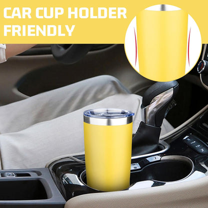 20oz Tumbler with Lid Double Wall Vacuum Insulated Travel Coffee Mug Stainless Steel Thermal Cup Powder Coated Sturdy Coffee Tumbler for Hot and Cold Beverage (Baby blue,1)