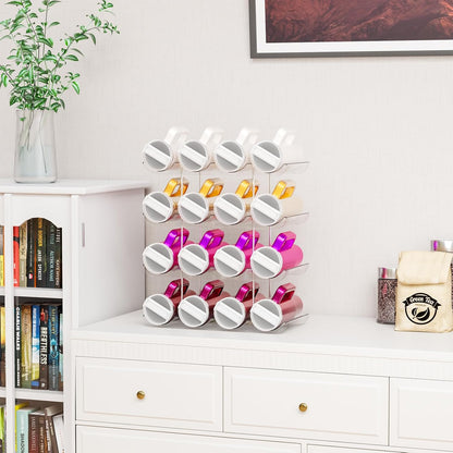 Yieach 2 Tier Water Bottle Holder for Cabinet,Acrylic Wine Rack and Stackable Water Bottle Organizer for Pantry - Waterbottle Organizer for 40 oz Stanley Cup Holder and Other Tumbler Organizers