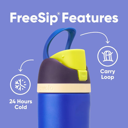 Owala FreeSip Insulated Stainless Steel Water Bottle with Straw, BPA-Free Sports Water Bottle, Great for Travel, 32 Oz, Denim