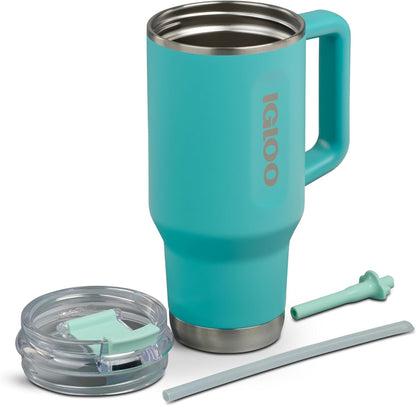 Igloo 20 oz Stainless Steel Tumbler | Sport Sipper Bottle | Thrift Pink