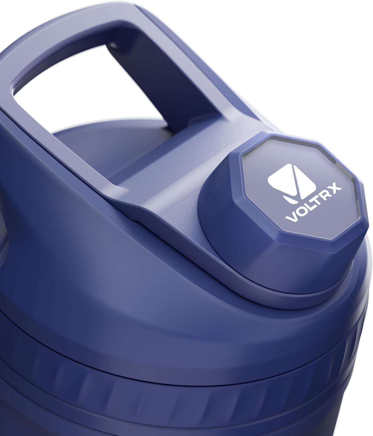 VOLTRX ChillMix Shaker Bottle Insulated Stainless Steel - USB C Rechargeable Electric Protein Shake Mixer, Shaker Cups for Protein Shakes and Meal Replacement, Chrome Steel, 16 oz