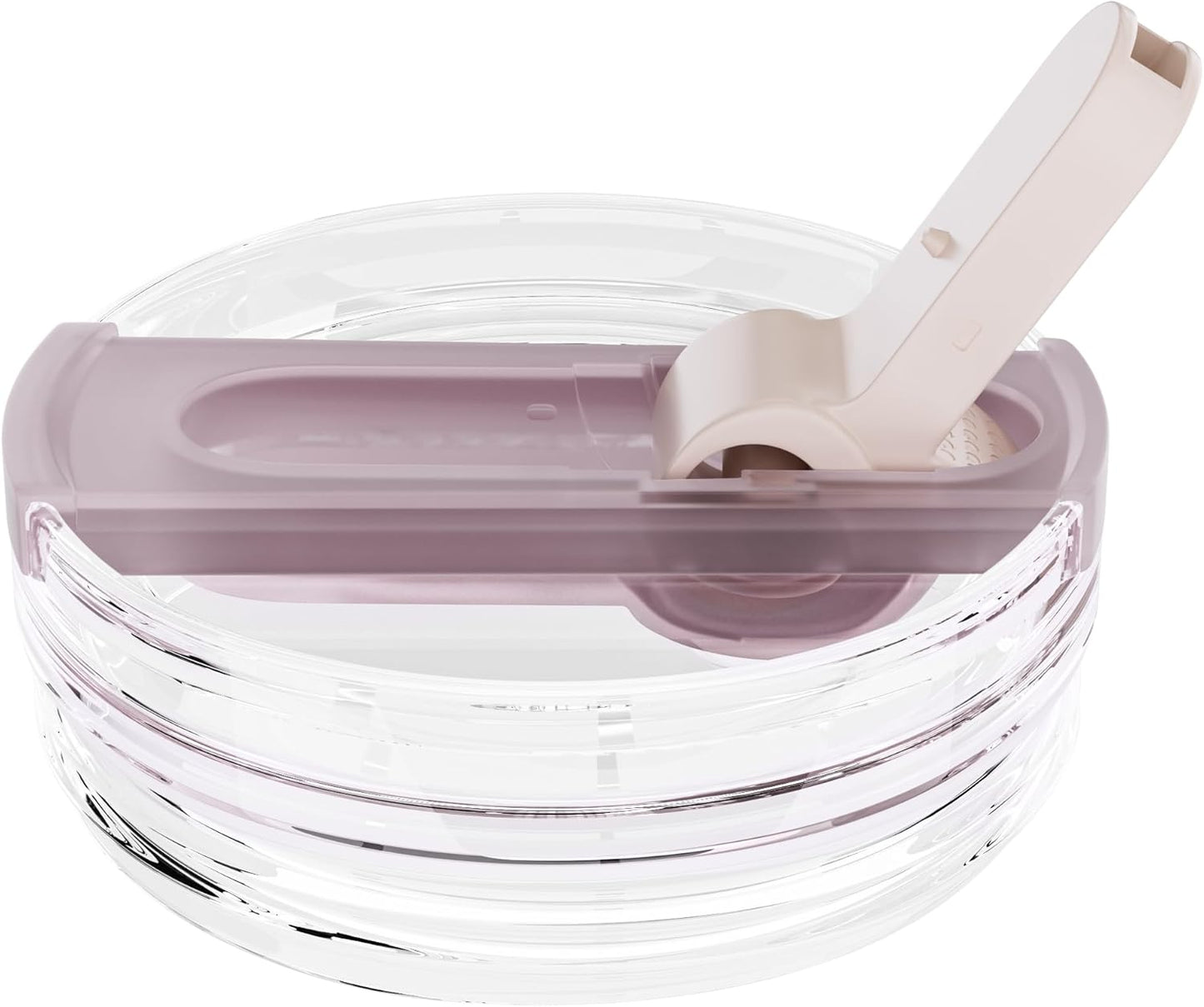 2 Pack 40 oz Flip Straw Lid for STANLEY Quencher ProTour and H2.0 FlowState Tumbler(Only for STANLEY Tumbler), Leakproof Lid, No Spill & Easy to Use Reusable Cover (Passion Pink)