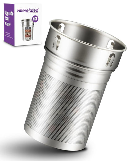 Filterelated 30oz Stainless Steel Portable Alkaline Filter Water Bottle, Creates Up to 9+ Ph of Quality Water, Sports Travel Water Bottle, Removes Water Impurities