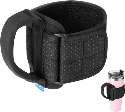 Xxerciz Tumbler Handle for YETI Rambler, Owala, Ozark Trail Travel Mug, Anti Slip Handle Fit for 12Oz - 40Oz Water Bottles, Neoprene Water Bottle Carrier Grip (Exclude Bottle)