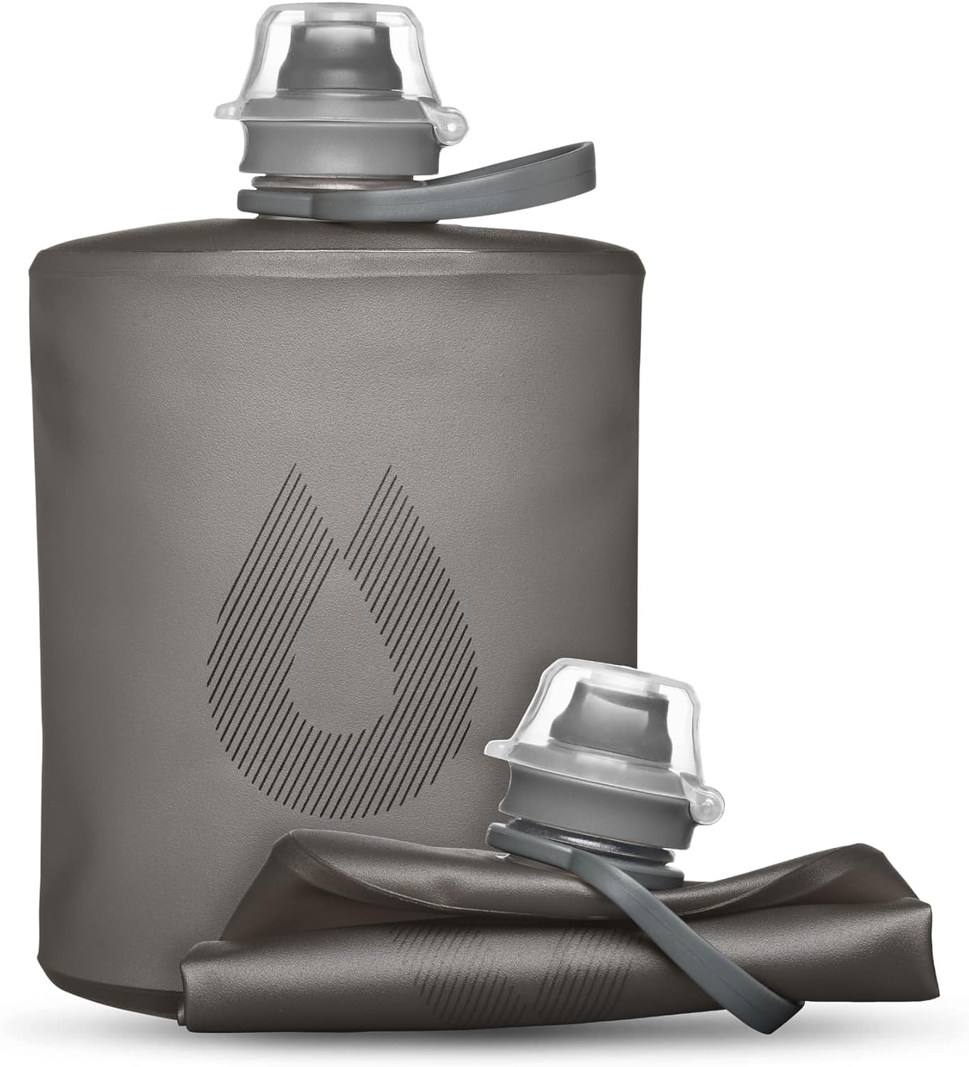 HydraPak Stow Collapsible Water Bottle – 350ml, 500ml, 1L – Ultralight, Leak-Proof, BPA-Free, Filter Compatible Travel & Hiking Flask