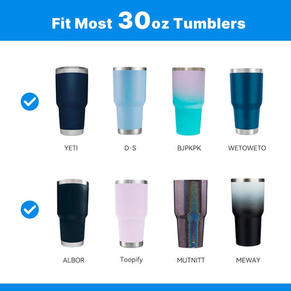 2 Pack 20oz Tumbler Lid, Replacement Tumbler Lid for 20oz YETI, SUNWILL, WETOWETO and More, Splash Resistant Lids, Covers for 20oz Tumbler, Cup