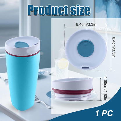 Replacement Slider Lid for Owala SmoothSip 20oz & 12oz, Top Cover Compatible with Owala 24oz Coffee Tumbler, Coffee Travel Mugs Leakproof Accessories, BPA-Free (Black Cherry)