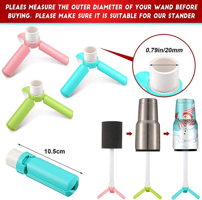 Cup Drying Machine Kit, Drying Stander Holder with Pipe, DIY Glitter Epoxy Tumblers Cup Turner Kit (Rack, White)