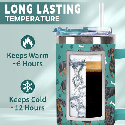 Beagle Gifts for Women Men, 40oz Stainless Steel Insulated Tumbler Travel Cup Mug, Funny and Unique Beagle Gifts for Dog Lover - Colors A