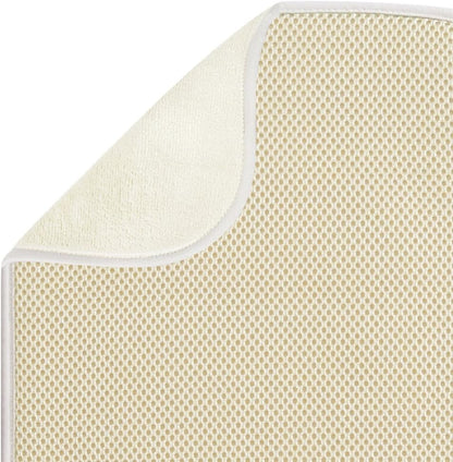 iDesign iDry Fabric Mini Kitchen Countertop Absorbent Dish Drying Mat , 18" x 9" - Black