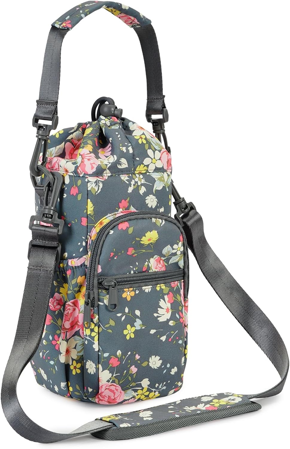sportsnew Water Bottle Holder 40oz Crossbody Insulated Cup Sleeve Water Bottle Carrier Sling Bag with Phone Pocket, Walking