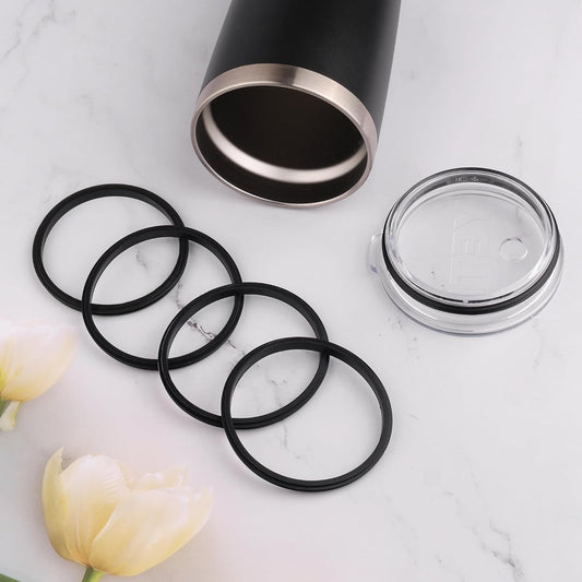 Silicone Seal Replacement Gaskets for Yeti 30 Oz Tumbler Lid, BPA-Free Rubber O-Ring Parts for Long-Lasting Leak Protection, 4 Pack