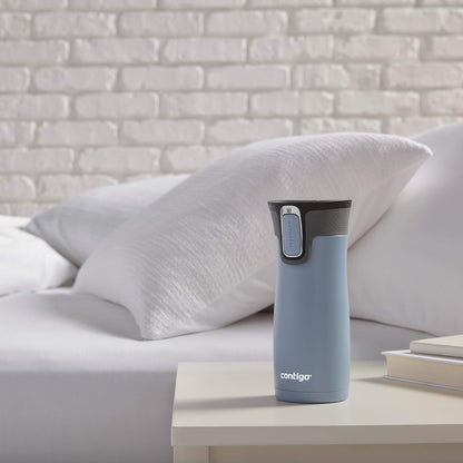 Contigo AUTOSEAL West Loop Vacuum-Insulated Stainless Steel Travel Mug with Easy-Clean Lid 12 oz Blueberry