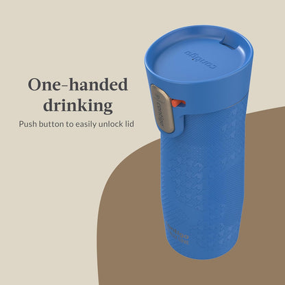 Contigo x Ally Love Stainless Steel Vacuum-Insulated Travel Mug with Autoseal and Easy Clean Lid, Spill-proof, Keeps Drinks cold 24 hrs & hot for 11 hrs, BPA Free, 16oz., West Loop 3.0, Licorice