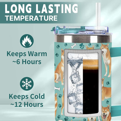 Beagle Gifts for Women Men, 40oz Stainless Steel Insulated Tumbler Travel Cup Mug, Funny and Unique Beagle Gifts for Dog Lover - Colors B