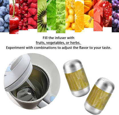 2PCS Fruit Infuser Insert,Flower Tea Infuser for Wide Mouth Water Bottles,Compatible with Stanley,Hydro Flask,Iron Flask, Takeya, ThermoFlask and Similar
