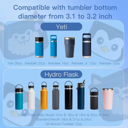 SEVENKA Silicone Boot for Stanley 40 30 oz Quencher Tumbler, IceFlow Water Bottle 30/20 oz, Cup Bottom Sleeve 3.1 inch Diameter
