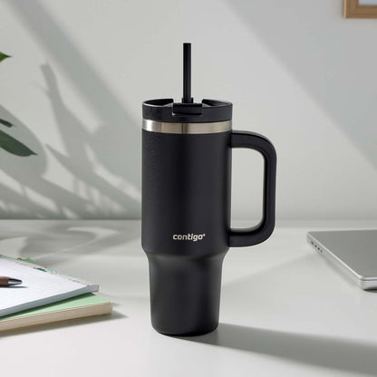Contigo Streeterville 40oz Tumbler, Stainless Steel Vacuum Insulated, Leak-Proof, Cold for 29 Hours, Reef