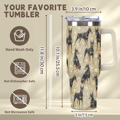 Beagle Gifts for Women Men, 40oz Stainless Steel Insulated Tumbler Travel Cup Mug, Funny and Unique Beagle Gifts for Dog Lover - Colors B