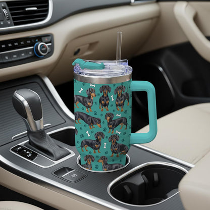 Beagle Gifts for Women Men, 40oz Stainless Steel Insulated Tumbler Travel Cup Mug, Funny and Unique Beagle Gifts for Dog Lover - Colors A