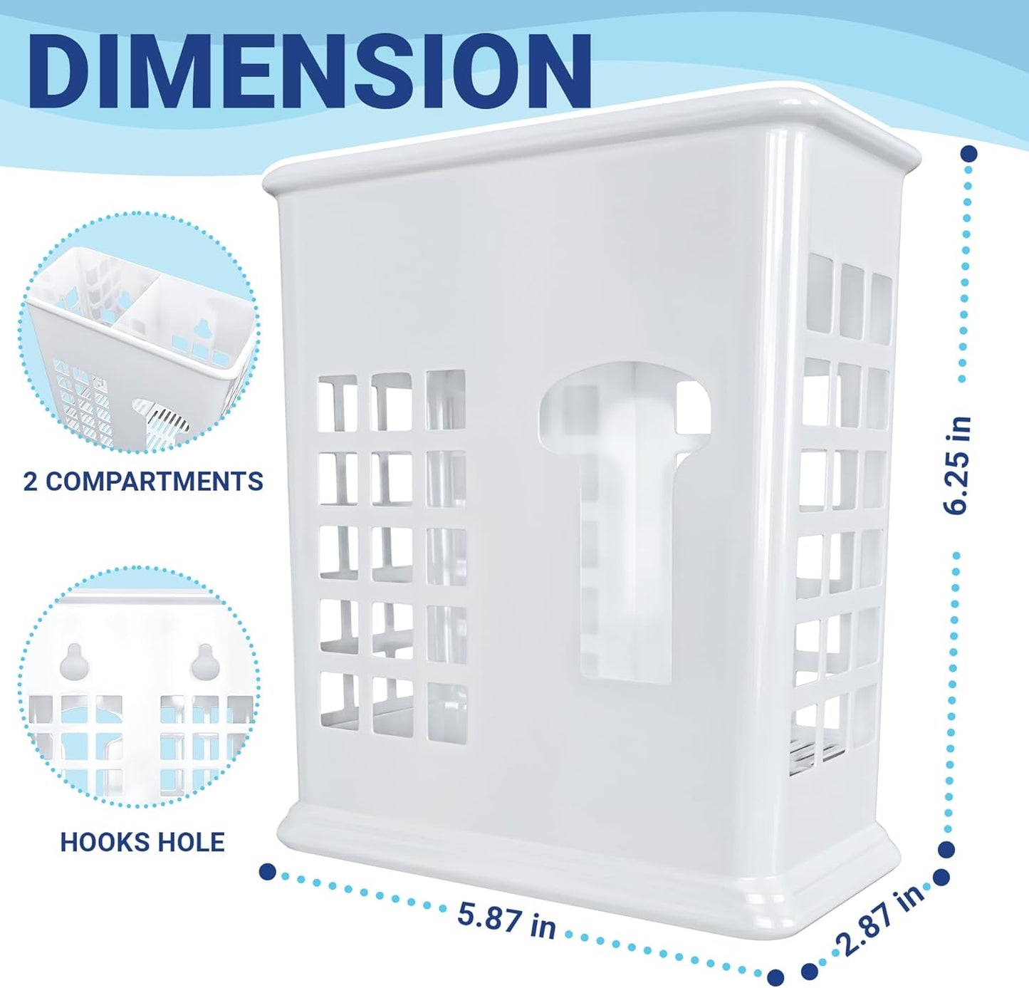 NATIKON Dishwasher Basket for Straw and Chopsticks Great for Drying, Washing and Storing also can be used as Stand for Forks, Knifes, Spoons and More Other Cutlery Utensils