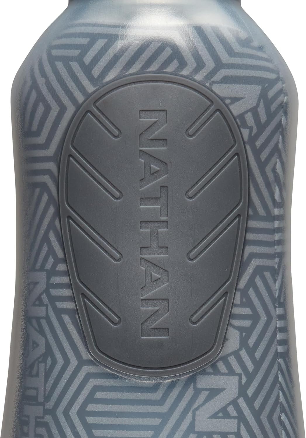 Nathan SpeedDraw 2 Insulated Handheld Running Water Bottle Flask 18oz – Double-Wall Insulation, Ergonomic Grip, Blast Valve Cap, Phone & Key Storage Pockets, Reflective Design