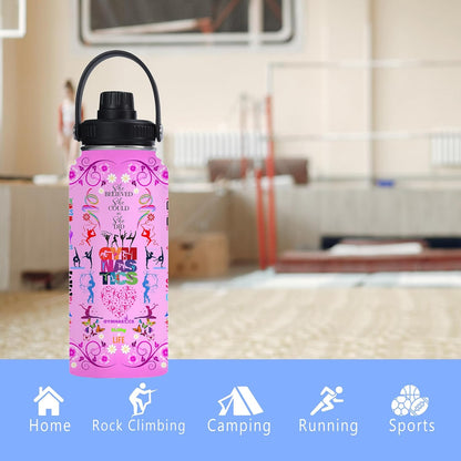 Pickleball Water Bottle 32oz Stainless Steel Insulated Vaccum with Lid, Pickleball Gifts for Pickleball Players, Pickleball Lovers, Women Girls Ladies