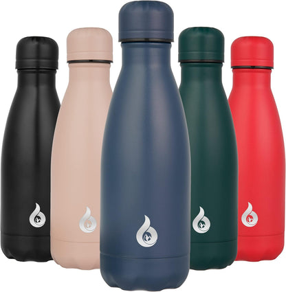 BJPKPK Insulated Water Bottle 12oz Small Stainless Steel Water Bottles Reusable Metal Thermal Keep Cold and Hot,Dreamy Purple - Colors A