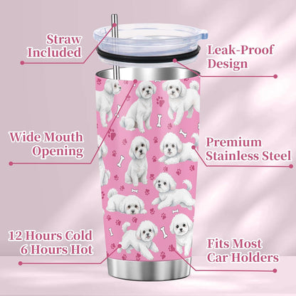 Beagle Gifts for Women Men, 40oz Stainless Steel Insulated Tumbler Travel Cup Mug, Funny and Unique Beagle Gifts for Dog Lover - Colors A