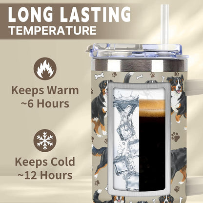Beagle Gifts for Women Men, 40oz Stainless Steel Insulated Tumbler Travel Cup Mug, Funny and Unique Beagle Gifts for Dog Lover - Colors B