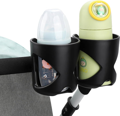 Accmor Stroller Cup Holder, Universal Cup Holder for Walker Wheelchair Bike, 360° Rotatable Stroller Cup Holder Attachment Accessories for Walker, Wheelchair, Scooter