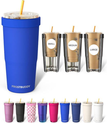 Frost Buddy Togo Buddy | 30 oz Stainless Steel Vacuum Insulated Tumbler | To Go Coffee Cup – Iced Coffee Cups, Iced Coffee Sleeve, Travel Mug, Thermal Cup for Hot & Cold Drinks, Dunkin Cup (Pencil) - Colors B