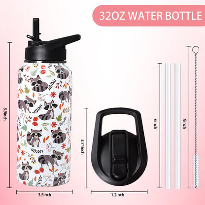 32 oz Pickleball Insulated Water Bottle with Straw - Pickleball Gym Hiking Sports Coffee Mug | Perfect Pickleball Gifts for Women, Pickleball Decor Accessories