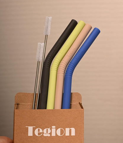 Pastel Color 14” Extra Long Silicone Replacement Straw for 40 oz Stanley Cup, Reusable Flexible Tall Giant Big Drinking Straw for Quencher Tumbler,1Gallon/64 oz Water Bottle,Hydro Jug-6 pack
