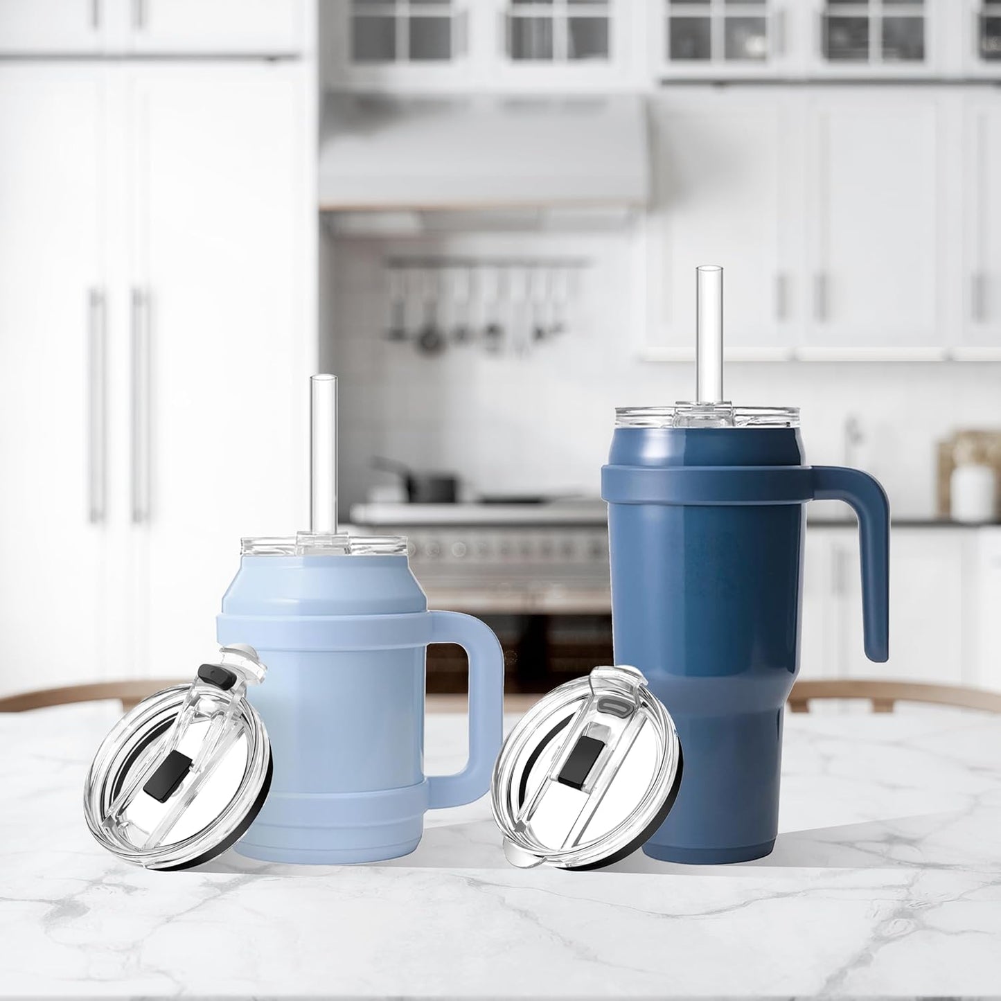 2Pack Replacement Lids Compatible With Reduce 50 oz 40 oz Tumbler, Replacement Straw for Reduce Tumbler, Leak Proof Perfect Fit, BPA Free.