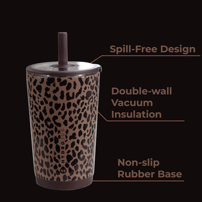 HydroJug Everyday Tumbler 20 oz – Ceramic-Lined Insulated Tumbler with Straw and Soft-Touch Lid, Cup Holder Friendly, Double-Wall Vacuum Insulation, Reusable Travel Cup – Rodeo