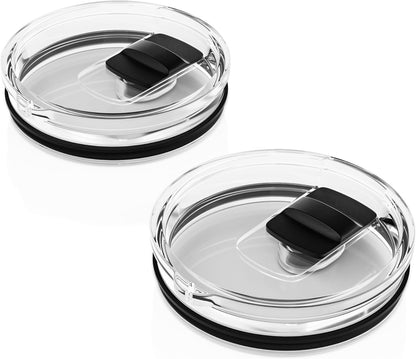 20 oz Tumbler Lid for YETI, 2 Pack Replacement Lids for YETI 20oz Tumbler & 10 oz Lowball, 10 oz Mug, Coffee Cup Covers with Magnetic Slider for Gift, BPA Free