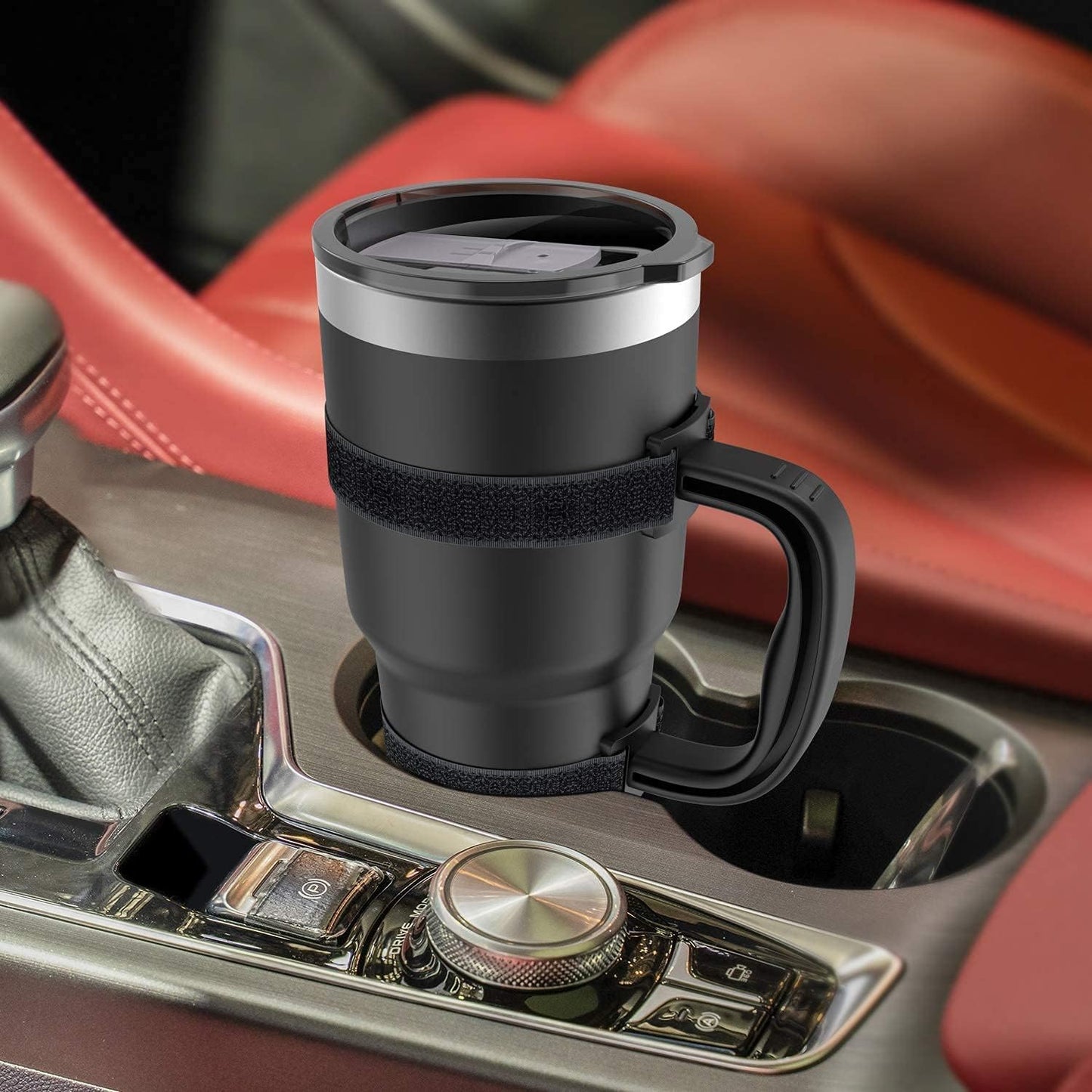 New Upgrade Anti-Slip Adjustable Tumbler Handle Fit for 20 Oz to 40 Oz All Brands Tumbler Cup of YETI, RTIC, Ozark Trail, Tervis, Corkcicle, Slm, Reduce Cold, Artic, Atlin, Bubba and SIC Etc