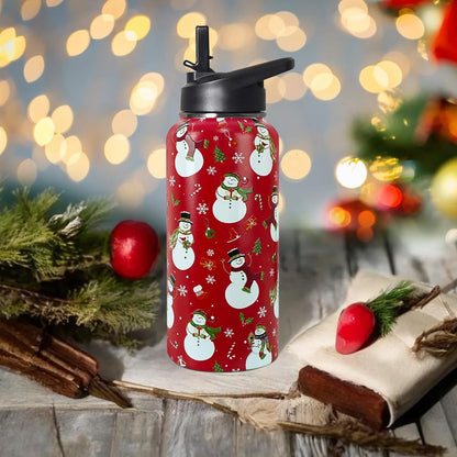 32 oz Pickleball Insulated Water Bottle with Straw - Pickleball Gym Hiking Sports Coffee Mug | Perfect Pickleball Gifts for Women, Pickleball Decor Accessories