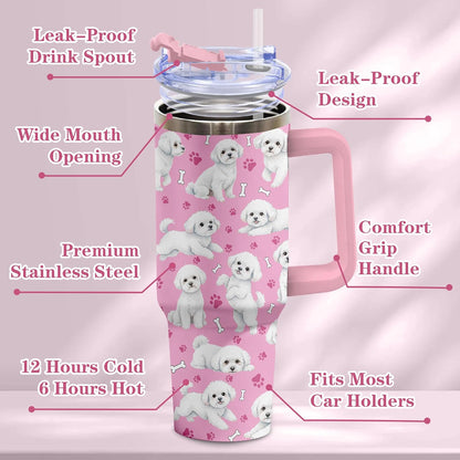 Beagle Gifts for Women Men, 40oz Stainless Steel Insulated Tumbler Travel Cup Mug, Funny and Unique Beagle Gifts for Dog Lover - Colors A