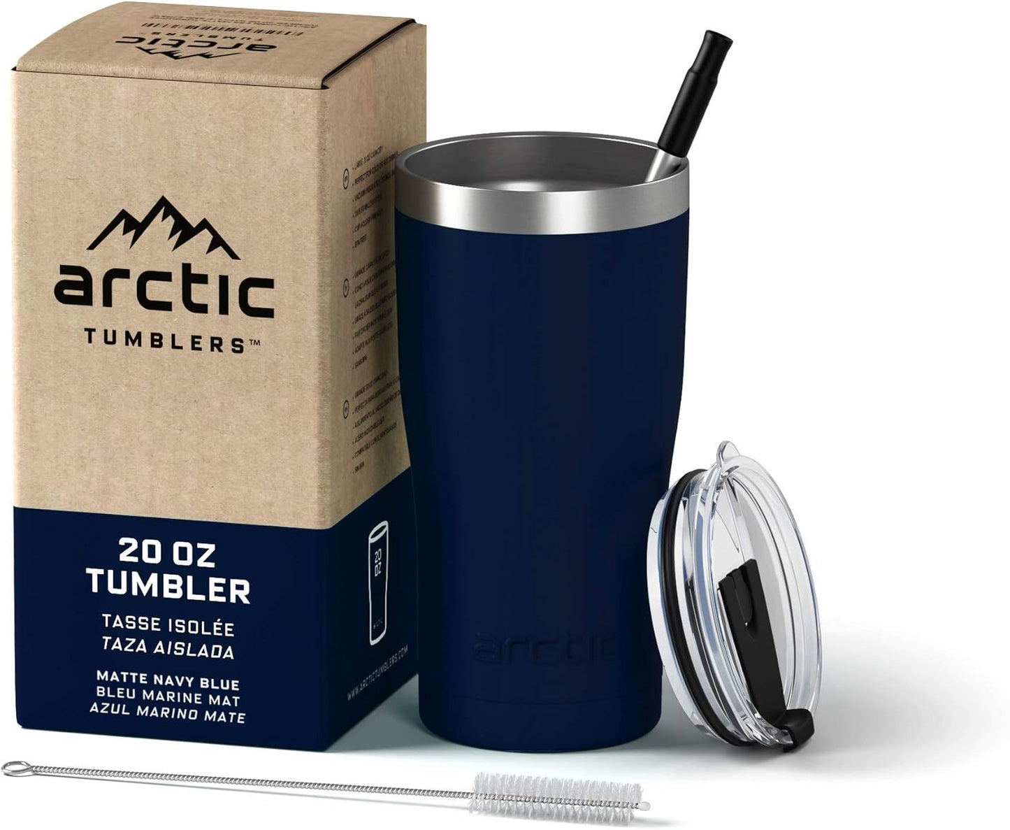 | 30 oz Tuscan Sun Insulated Tumbler with Straw & Cleaner - Retains Temperature up to 24hrs - Non-Spill Splash Proof Lid, Double Wall Vacuum Technology, BPA Free & Built to Last