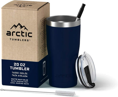 | 30 oz Tuscan Sun Insulated Tumbler with Straw & Cleaner - Retains Temperature up to 24hrs - Non-Spill Splash Proof Lid, Double Wall Vacuum Technology, BPA Free & Built to Last